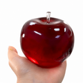 Burgundy Crystal Apple Squishy | Realistic Fruit Sensory Stress Relief Toy