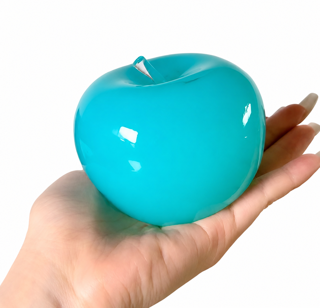 Glassy Jelly Apple Squishy Toy – Stress Relief Fidget